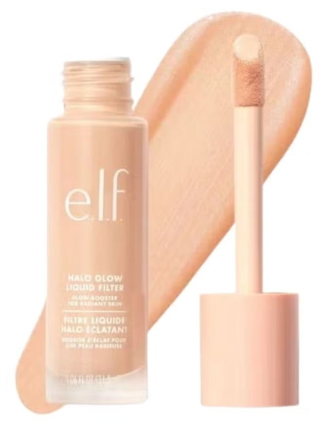 elf e.l.f. Halo Glow Liquid Filter Complexion Booster – Shade 1 Fair, 31.5ml | Illuminating Hydrating Liquid Makeup with Hyaluronic Acid, Radiant Soft-Focus Glow, Vegan & Cruelty-Free - Image 1